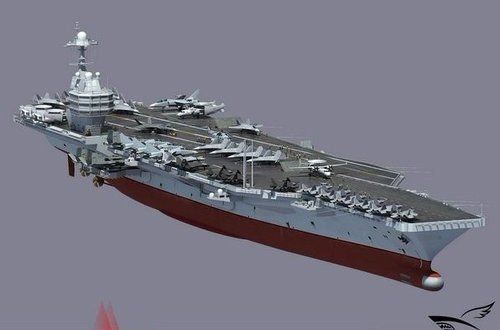 資料圖：網(wǎng)友想象的中國海軍未來核動(dòng)力航母