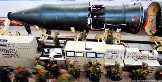 資料圖：中國東風(fēng)-31戰(zhàn)略導(dǎo)彈戰(zhàn)斗部。