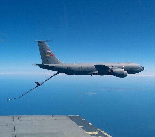 　資料圖：美軍KC-135加油機。
