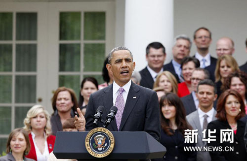 　4月23日，在美國首都華盛頓白宮玫瑰園舉行的2013美國年度教師獎(jiǎng)?lì)C獎(jiǎng)儀式上