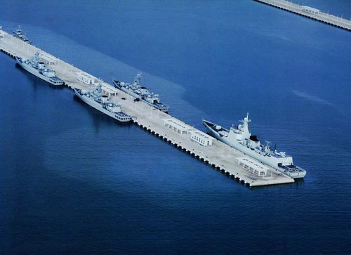 資料圖：三亞軍港。