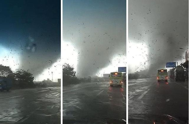 強(qiáng)臺(tái)風(fēng)“彩虹”過境 廣東多地驚現(xiàn)龍卷風(fēng)