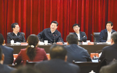 3月18日，習(xí)近平聽取蘭考縣教育實(shí)踐活動(dòng)情況匯報(bào)，并發(fā)表重要講話。